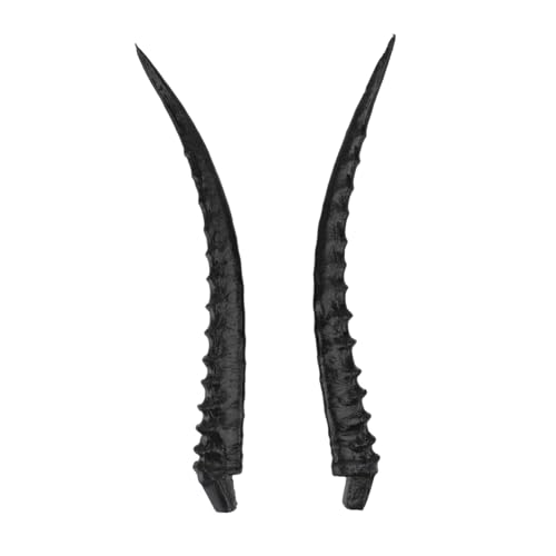BESTonZON 1 Paar Teufelshörner Haarschmuck Diy Kopfband für Karneval und Halloween Schwarze Lange Horn Dekoration für Kostüme und Feste BESTonZON 1 Paar Teufelshörner Haarschmuck Diy Kopfband für Karneval und Halloween Schwarze Lange Horn Dekoration für Kostüme und Feste von BESTonZON