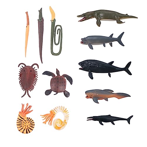 BESTonZON 1 Prähistorische Tiermodelle Mini Das Tier Kinderspielzeug Tiere Lebendige Meerestierfigur Interaktives Kinderspielzeug Simuliertes Meerestier Meerestierspielzeug Buntes Vinyl von BESTonZON