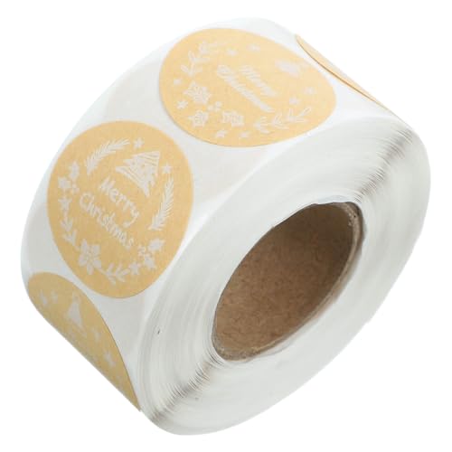 BESTonZON 1 Rolle 500 Stück Weihnachtsaufkleber Dichtungskleber Weihnachtssiegeletikett Abdichtende Aufkleber Dekorativer Klebstoff Aufkleber Mit Weihnachtsmotiv Weihnachtsversorgung Papier BESTonZON 1 Rolle 500 Stück Weihnachtsaufkleber Dichtungskleber Weihnachtssiegeletikett Abdichtende Aufkleber Dekorativer Klebstoff Aufkleber Mit Weihnachtsmotiv Weihnachtsversorgung Papier von BESTonZON