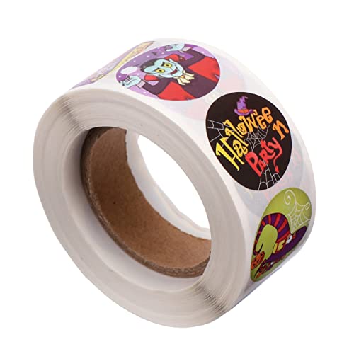 BESTonZON 1 Rolle Aufkleber Halloween Sticker partydekoration Geschenkverpackung geschenkpaket Dekoration Party Sticker Halloween Party Decoration Party Dekoration DIY Dekoration von BESTonZON