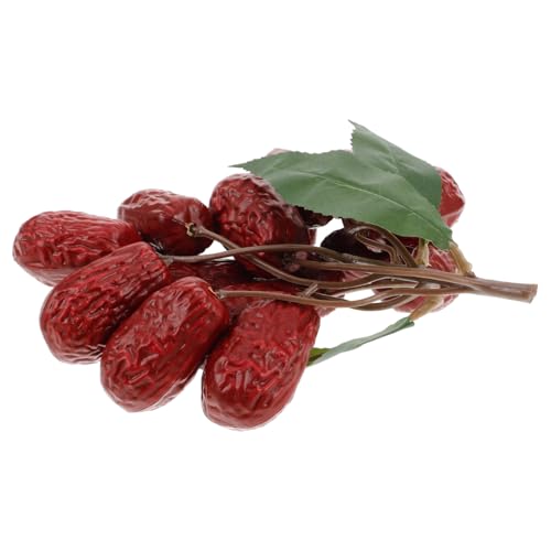 BESTonZON 1 Saite Modell mit rotem Datum Modell mit künstlicher Nuss künstliches Datum Faux-Nuss-Modelle dekorative künstliche Früchte falsche Nuss Künstliche Nussornamente Plastik BESTonZON 1 Saite Modell mit rotem Datum Modell mit künstlicher Nuss künstliches Datum Faux-Nuss-Modelle dekorative künstliche Früchte falsche Nuss Künstliche Nussornamente Plastik von BESTonZON