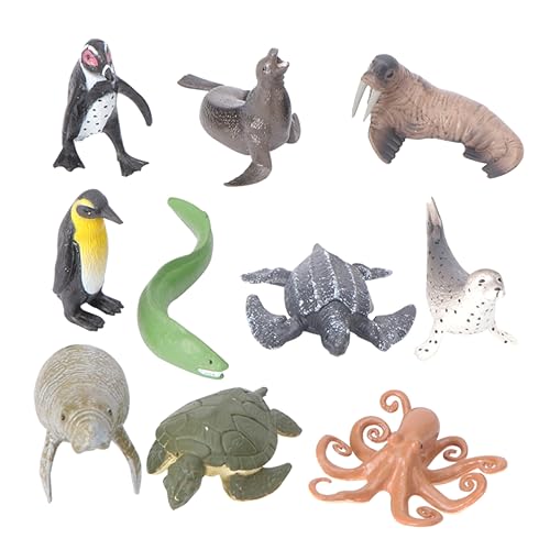 BESTonZON 1 Satz 10St Spielzeug für Meerestiere Meerestierfiguren Kinder Plastik Meerestier Spielzeug meerestiere Figuren Meerestier Figuren Spielzeuge Modelle Tiermodell Meerestierspielzeug von BESTonZON