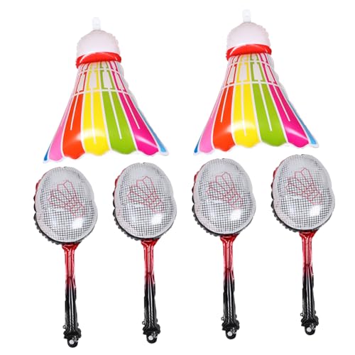 BESTonZON Badminton-ballons Als Dekoration – Stilvolle Aufblasbare Schläger- Und Federballballons Für Geburtstagsfeiern Und Sportveranstaltungen von BESTonZON