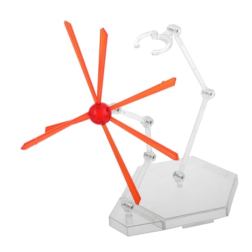 BESTonZON 1 Satz Ausstellungsstand Actionfiguren-Basis Displayhalter für Actionfiguren Actionfigur Steht Modellanzeigestand Modellstützen aus Kunststoff Figurenmodellständer Plastik rot von BESTonZON