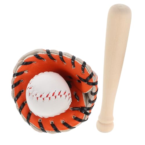 BESTonZON 1 Satz Baseball-Softball-Set Mini-Sportbälle zum Basteln klein Mini Baseball Puppenhaus-Baseball-Set für deko Miniatur-Spielsets Miniaturen zum Basteln Holz BESTonZON 1 Satz Baseball-Softball-Set Mini-Sportbälle zum Basteln klein Mini Baseball Puppenhaus-Baseball-Set für deko Miniatur-Spielsets Miniaturen zum Basteln Holz von BESTonZON