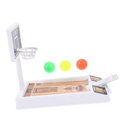 BESTonZON 1 Satz Basketball- für kinderspielzeug spielsachen klein Schreibtisch Mini lustiges interaktives Handheld-Basketballmaschine Plastik Blue von BESTonZON