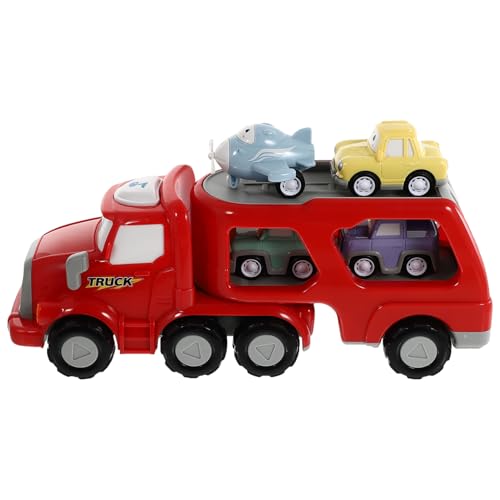 BESTonZON 1 Satz Baufahrzeug Auto Cartoon-Fahrzeug- Traktorspielzeug Kinderspielzeug Trägheitsfahrzeuge Cartoon- Rückzugswagen Pädagogisches Plastik Rot BESTonZON 1 Satz Baufahrzeug Auto Cartoon-Fahrzeug- Traktorspielzeug Kinderspielzeug Trägheitsfahrzeuge Cartoon- Rückzugswagen Pädagogisches Plastik Rot von BESTonZON