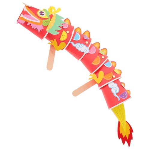 BESTonZON 1 Satz Bemalung Von Pappbechern Drachen Dekorationen 3D Jahr Dekoration Heimwerken Festival Rot Figur Hand, Die Fotorequisiten Hält Foto -Requisiten Papier BESTonZON 1 Satz Bemalung Von Pappbechern Drachen Dekorationen 3D Jahr Dekoration Heimwerken Festival Rot Figur Hand, Die Fotorequisiten Hält Foto -Requisiten Papier von BESTonZON