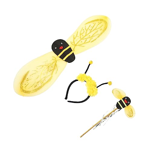 BESTonZON 1 Satz Bienenflügel Bienenfigur Fee Bienenwachs Bienenbecher Schmetterling Bienenanzug Bienenbanner Plüsch Bienenanzüge Bienenspielzeug Bienen-Stirnband Yellow Plastik BESTonZON 1 Satz Bienenflügel Bienenfigur Fee Bienenwachs Bienenbecher Schmetterling Bienenanzug Bienenbanner Plüsch Bienenanzüge Bienenspielzeug Bienen-Stirnband Yellow Plastik von BESTonZON