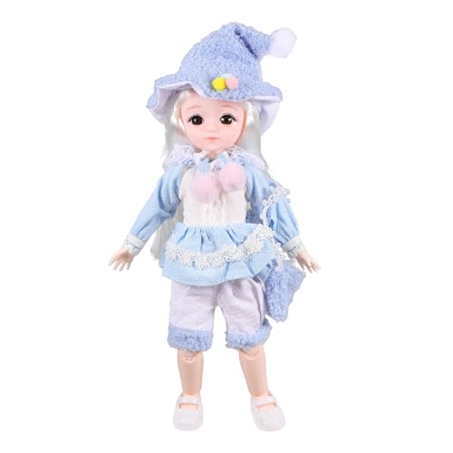 BESTonZON 1 Satz Bjd-gelenkpuppe Plüsch Ausgestopft Fee Mädchen Bjd-Puppe Lebendige Puppe Süße Puppe Samt Sky-Blue von BESTonZON