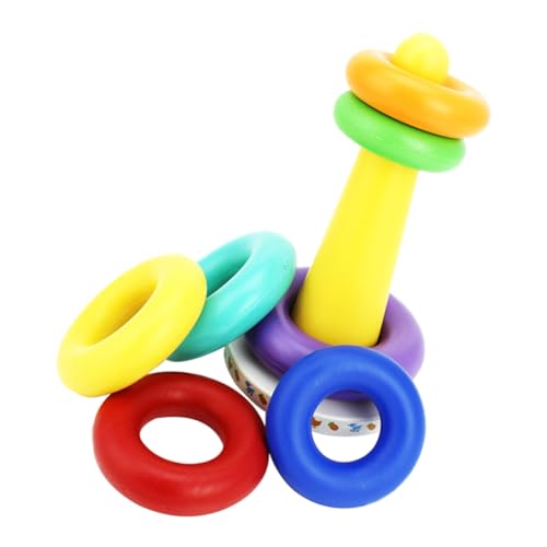 BESTonZON Interaktives Stapelspielzeug Für Jungen Und Mädchen Buntes Stapel-babyspielzeug Lernspielzeug Formerkennungsspielzeug Vorschul-lernspielzeug von BESTonZON