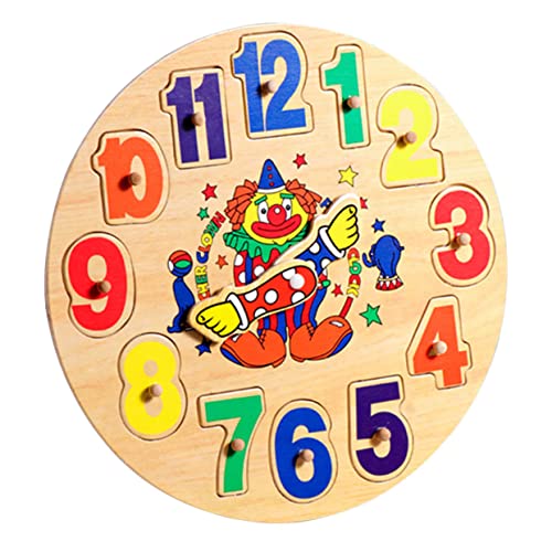 BESTonZON 1 Satz Clown aus Holz Uhr interaktives Puzzle laubsäge Konzentrationsspielzeug Children Toys DIY Uhr Farberkennungsspielzeug hölzern BESTonZON 1 Satz Clown aus Holz Uhr interaktives Puzzle laubsäge Konzentrationsspielzeug Children Toys DIY Uhr Farberkennungsspielzeug hölzern von BESTonZON