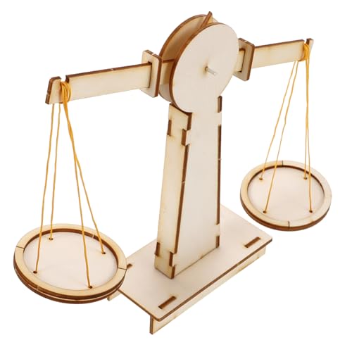 BESTonZON 1 Satz DIY Balance Scale Toy Kleinkind für Kinderspielzeug Waage zum Herstellen von Waagschale Holzmodell Maßstabsgetreues Montagespielzeug Balkenwaage hölzern Beige BESTonZON 1 Satz DIY Balance Scale Toy Kleinkind für Kinderspielzeug Waage zum Herstellen von Waagschale Holzmodell Maßstabsgetreues Montagespielzeug Balkenwaage hölzern Beige von BESTonZON