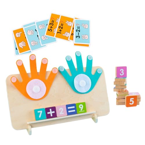 BESTonZON 1 Satz Digitale Montessori-Lehrmittel Mathespielzeug für den Kindergarten Mathespielzeug zur Addition und Kinder holzspielzeug Kinder lernspielzeug Kleinkindspielzeug spielzeuge von BESTonZON