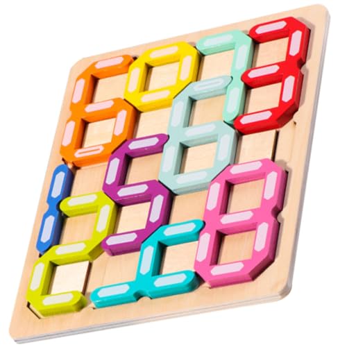 BESTonZON 1 Satz Digitales Labyrinth Spielzeug für Kleinkinder Geschenke für Kinder -Puzzle kompaktes Kinderspielzeug Kleinkindpuzzles aus Holz Kleinkindspielzeug Lernspielzeug Anzahl von BESTonZON