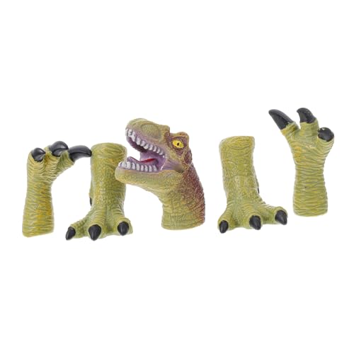 BESTonZON 1 Satz Dinosaurier-fingerpuppe Kinderspielzeug Performance-Requisiten Handpuppe Interaktives Klauenspielzeug Handklauenspielzeug Fingerspielzeug Realistische Krallen Vinyl Green BESTonZON 1 Satz Dinosaurier-fingerpuppe Kinderspielzeug Performance-Requisiten Handpuppe Interaktives Klauenspielzeug Handklauenspielzeug Fingerspielzeug Realistische Krallen Vinyl Green von BESTonZON