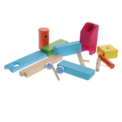 BESTonZON 1 Satz Domino-mechanismus Blockiert -kit Bausteine ​​ Blöcke Der Früherziehung Domino Standardblöcke Spiele Domino-bausteine Holz von BESTonZON