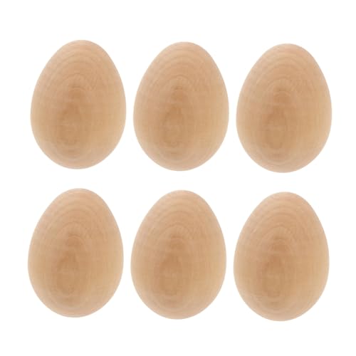 BESTonZON 1 Satz Eier Aus Massivholz Inkubator Bausatz Girlande Künstlich Bratpfanne Mit Deckel Omelette Pfannkuchenbäcker Grillpfanne -bratpfanne Eierkocher Vor Korb Hölzern von BESTonZON