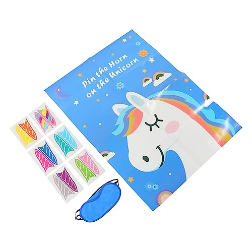 BESTonZON 1 Satz Einhorn Kreatives Spielset für Einzigartiges Geburtstagsspiel für Einhorn Partys für Agilitätstraining und Hand Augen Koordination Tolles für Mädchen von BESTonZON