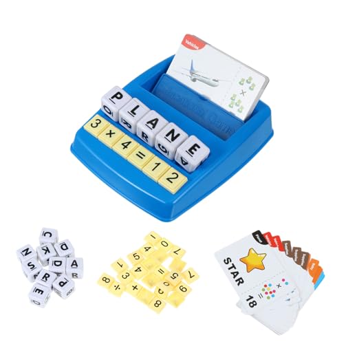 BESTonZON Wörter-lernkarten 2-in-1-lernmaschine Für Wörter Und Mathematik Vorschulspielzeug Passende Buchstabenspiele Für Jungen Und Mädchen BESTonZON Wörter-lernkarten 2-in-1-lernmaschine Für Wörter Und Mathematik Vorschulspielzeug Passende Buchstabenspiele Für Jungen Und Mädchen von BESTonZON