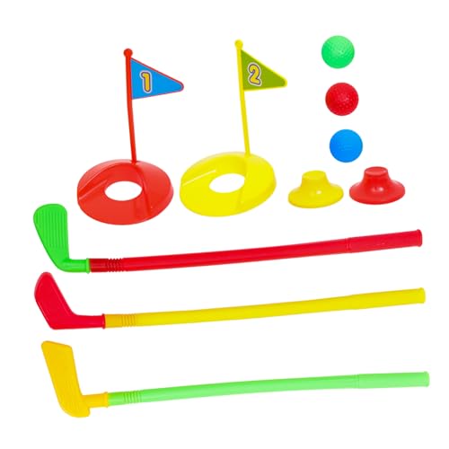 BESTonZON 1 Satz Golfspielzeug Outdoor draußen Golfschläger-Set für Kleinkinder outdoorspielzeug Kinderspielzeug aus Plastik -Golfschläger von BESTonZON