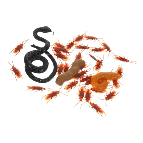 BESTonZON 1 Satz Halloween- Streichspielzeug Schlangenspielzeug Halloween- Kakerlaken Maske Halloween Halloween Toys Halloween Decor Figur gefälschte Fliegen Plastik BESTonZON 1 Satz Halloween- Streichspielzeug Schlangenspielzeug Halloween- Kakerlaken Maske Halloween Halloween Toys Halloween Decor Figur gefälschte Fliegen Plastik von BESTonZON