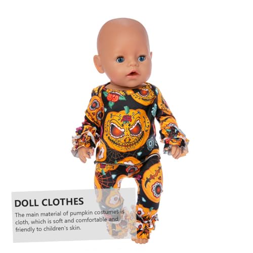 BESTonZON 1 Satz Halloween-puppenkleidung Puppen-Outfits Puppe Dekorative Kleidung Puppe Halloween-Kleidung 18-Zoll-puppenkleidung Amerikanische Puppenkleidung Stoff Black von BESTonZON