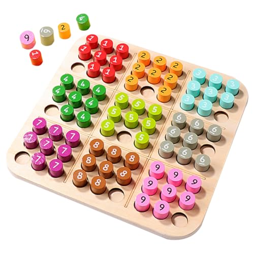 BESTonZON 1 Satz Holz Sudoku für Pädagogisches Brettspiel Logischem und Konzentration Lernspielzeug für Kreative Herausforderungen Transportabel und Kompakt BESTonZON 1 Satz Holz Sudoku für Pädagogisches Brettspiel Logischem und Konzentration Lernspielzeug für Kreative Herausforderungen Transportabel und Kompakt von BESTonZON