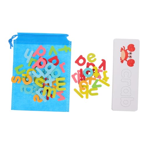 BESTonZON 1 Satz Holzbuchstaben Karteikarten für Englisch Alphabet Wörter Spelling für Vorschulkinder Kognitive Entwicklung Geburtstagsgeschenk BESTonZON 1 Satz Holzbuchstaben Karteikarten für Englisch Alphabet Wörter Spelling für Vorschulkinder Kognitive Entwicklung Geburtstagsgeschenk von BESTonZON