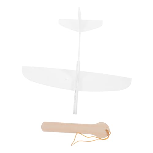BESTonZON 1 Satz Holzgleiter Holzflugzeug DIY modellflugzug Wissenschaftliche Projekte holzspielzeug Holzmodellflugzeug DIY projekte Bastelspielzeug Flugzeug hölzern Beige von BESTonZON