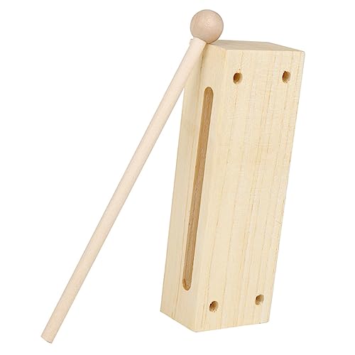 BESTonZON 1 Satz Holzklöppel Kinderinstrument Instrumentenzubehör Pädagogisches Musikalisches Musikinstrument Aus Holz Einfaches Schlaginstrument Holzblockinstrument Buche von BESTonZON