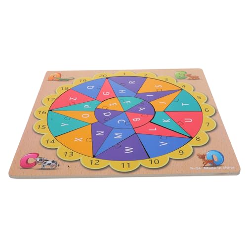 BESTonZON 1 Satz Holzpuzzle für Lernspielzeug zur Buchstaben und Zahlenform Erkennung Fördert Kognitive Fähigkeiten und Logisches Geeignet für Kleinkinder und Vorschulkinder BESTonZON 1 Satz Holzpuzzle für Lernspielzeug zur Buchstaben und Zahlenform Erkennung Fördert Kognitive Fähigkeiten und Logisches Geeignet für Kleinkinder und Vorschulkinder von BESTonZON