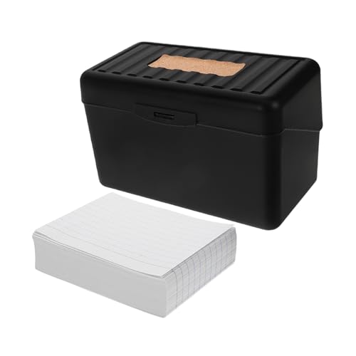 BESTonZON 1 Satz Karteikartenspeicherbox Aufbewahrungsbox Für Rezeptkarten Notizkartenhalter Notizkarten-Organizer Inhaber Von Bürokarten Tragbarer Karteikartenspeicher Kartenhülle Plastik BESTonZON 1 Satz Karteikartenspeicherbox Aufbewahrungsbox Für Rezeptkarten Notizkartenhalter Notizkarten-Organizer Inhaber Von Bürokarten Tragbarer Karteikartenspeicher Kartenhülle Plastik von BESTonZON