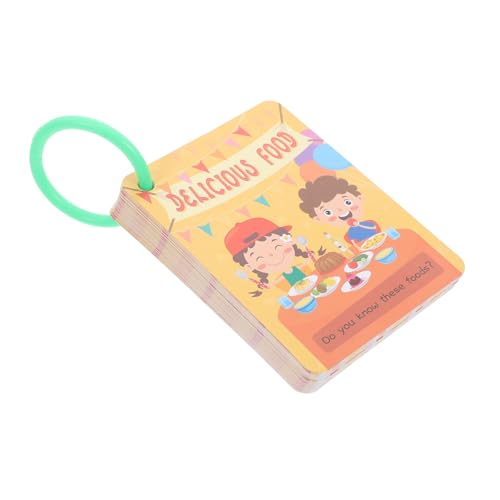 BESTonZON 1 Satz Karten Zur Sensibilisierung Für Lebensmittel Babys Spiele Kleinkinder Karten Zum Lernen Lernangebot Lernzubehör Kognitive Lebensmittelkarten Yellow Papier von BESTonZON