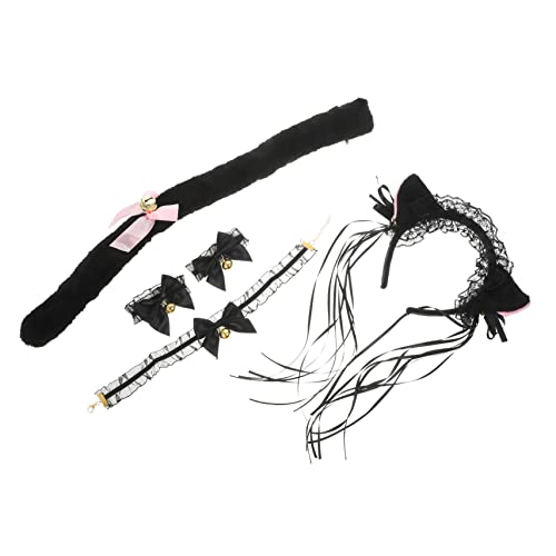 BESTonZON 1 Satz Katzenohren Tierkostüm Pelzige Pfoten Kopfbedeckung Fuchsohren Und Cosplay Haarschmuck Für Tierohren Ohr Stirnband Streifenhörnchen Stirnbänder Plüsch Black BESTonZON 1 Satz Katzenohren Tierkostüm Pelzige Pfoten Kopfbedeckung Fuchsohren Und Cosplay Haarschmuck Für Tierohren Ohr Stirnband Streifenhörnchen Stirnbänder Plüsch Black von BESTonZON