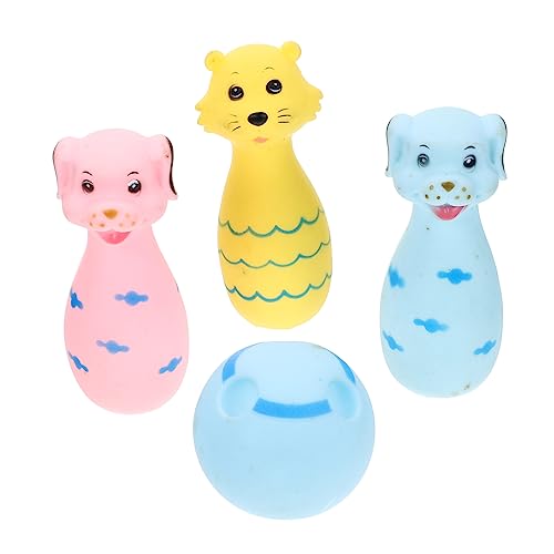 BESTonZON 1 Satz Kegeln Kinderspielzeug Bildungsspielzeug Cartoon-Tier-badewannenspielzeug Duschspielzeug Badespielzeug in Bowling-Form in Tierform Badewannenspielzeug Für Kleinkinder Vinyl BESTonZON 1 Satz Kegeln Kinderspielzeug Bildungsspielzeug Cartoon-Tier-badewannenspielzeug Duschspielzeug Badespielzeug in Bowling-Form in Tierform Badewannenspielzeug Für Kleinkinder Vinyl von BESTonZON