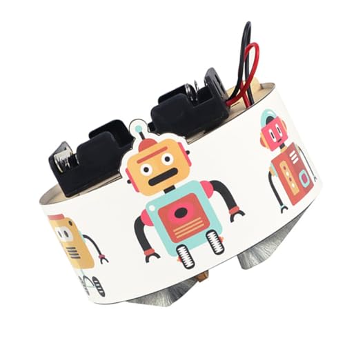 BESTonZON 1 Satz Kehrroboter Aus Holz Wissenschaftliches Experimentierset Kinderspielzeug DIY Wissenschaftsspielzeug Lustiges Kleines 3D-roboterspielzeug DIY-montageroboter DIY-Handwerk Abs von BESTonZON