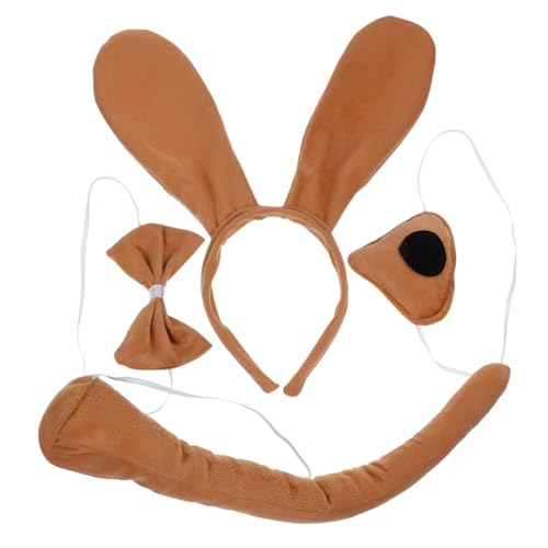 BESTonZON Halloween Hund Ohren Stirnband Tier Kostüm Set Kinder Party Dress up Requisiten von BESTonZON