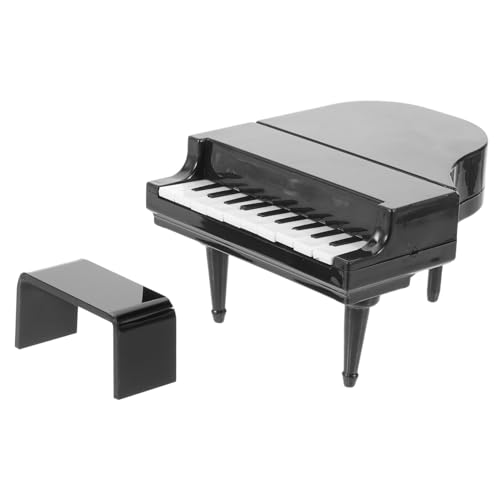 BESTonZON 1 Satz Kinderspielzeugklaviermodell Tischdekoration Klavier Piano-Statue kleines Tastenklavier DIY Miniatur Mini Möbel Puppenhaus Musikinstrument Plastik Black BESTonZON 1 Satz Kinderspielzeugklaviermodell Tischdekoration Klavier Piano-Statue kleines Tastenklavier DIY Miniatur Mini Möbel Puppenhaus Musikinstrument Plastik Black von BESTonZON