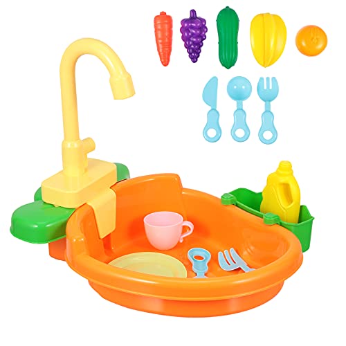 BESTonZON 1 Satz Kinderwaschbecken Kleinkinder Schwimmbad Blase Wasserspiel kinderküche Kitchen adventsgeschenke Toy Kitchen waschbecken Toys Plastik Orange BESTonZON 1 Satz Kinderwaschbecken Kleinkinder Schwimmbad Blase Wasserspiel kinderküche Kitchen adventsgeschenke Toy Kitchen waschbecken Toys Plastik Orange von BESTonZON