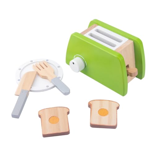 BESTonZON 1 Satz Koch garnitur interaktives kinderküche für Rollenspiele Kitchen for Lernspielzeug Kinderspielzeug Kochgeschirr Kochspielzeug hölzern Green von BESTonZON