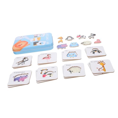 BESTonZON 1 Satz Kognitives Matching-Puzzle interaktives Spielzeug Kinder Puzzle Kleinkindspielzeug jucarii pentru copii Kinder rätsel Blechbüchse Spielbrett Studienkarte Eltern-Kind Holz BESTonZON 1 Satz Kognitives Matching-Puzzle interaktives Spielzeug Kinder Puzzle Kleinkindspielzeug jucarii pentru copii Kinder rätsel Blechbüchse Spielbrett Studienkarte Eltern-Kind Holz von BESTonZON