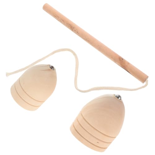 BESTonZON 1 Satz Kreisel Zubehör Gestell Monitorständer Wabengriff Kinderhochstuhl Miniatur Handgefertigtes Artikel Puppenschrank Trainingsball Fitnessball Holz Khaki von BESTonZON