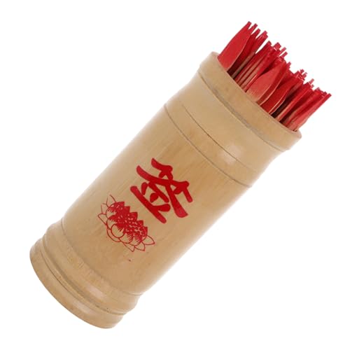 BESTonZON Eimer Mit Stäbchen Chinesisches Vintage-wahrsagespiel Spirituelles Raumdekor BESTonZON Eimer Mit Stäbchen Chinesisches Vintage-wahrsagespiel Spirituelles Raumdekor von BESTonZON