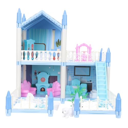 BESTonZON Mini-puppenhaus-bausatz Große Villa Schloss Montage Märchenschloss Puzzle Villa -Set Kinderspielzeug BESTonZON Mini-puppenhaus-bausatz Große Villa Schloss Montage Märchenschloss Puzzle Villa -Set Kinderspielzeug von BESTonZON