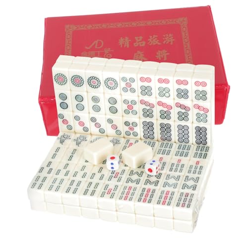 BESTonZON 1 Satz Mahjong Set für Reisen Tragbares Camping Mahjong Set Retro Design Leicht und Kompakt für Partys und Zuhause Kreatives BESTonZON 1 Satz Mahjong Set für Reisen Tragbares Camping Mahjong Set Retro Design Leicht und Kompakt für Partys und Zuhause Kreatives von BESTonZON