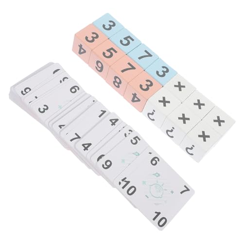 BESTonZON 1 Satz Mathematisches Lernspielzeug aus Holz für Montessori Freundliches Zahlen und Rechenspiel mit Bausteinen und Lernkarten für Frühe Mathematische Fähigkeiten und Intellektuelle BESTonZON 1 Satz Mathematisches Lernspielzeug aus Holz für Montessori Freundliches Zahlen und Rechenspiel mit Bausteinen und Lernkarten für Frühe Mathematische Fähigkeiten und Intellektuelle von BESTonZON