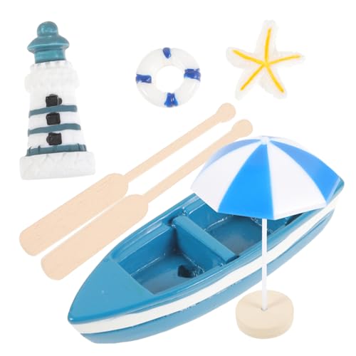 BESTonZON 5pcs Set Mittelmeer Leuchtturm Segelboot Modell Miniatur Nautische Dekorationen Für Home Office Decor BESTonZON 5pcs Set Mittelmeer Leuchtturm Segelboot Modell Miniatur Nautische Dekorationen Für Home Office Decor von BESTonZON