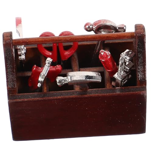 BESTonZON 1 Satz Metall Werkzeug Set Werkzeug Set Miniaturwerkzeuge zum Mini- - Mini-Werkzeuge für Mini- Werkzeuge Spielspielzeug vorgeben hölzern BESTonZON 1 Satz Metall Werkzeug Set Werkzeug Set Miniaturwerkzeuge zum Mini- - Mini-Werkzeuge für Mini- Werkzeuge Spielspielzeug vorgeben hölzern von BESTonZON