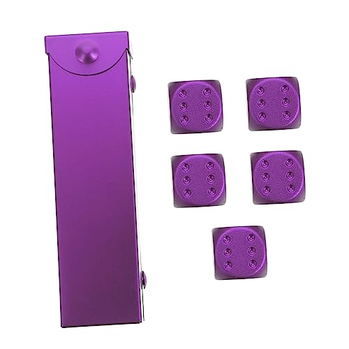 BESTonZON 1 Satz Metallwürfel настольные игры Table Gaming spielewürfel Party Game Party Decoration sechsseitige Würfel Würfelspiel Karte Würfel aus Aluminiumlegierung Spiel Würfel Violett BESTonZON 1 Satz Metallwürfel настольные игры Table Gaming spielewürfel Party Game Party Decoration sechsseitige Würfel Würfelspiel Karte Würfel aus Aluminiumlegierung Spiel Würfel Violett von BESTonZON